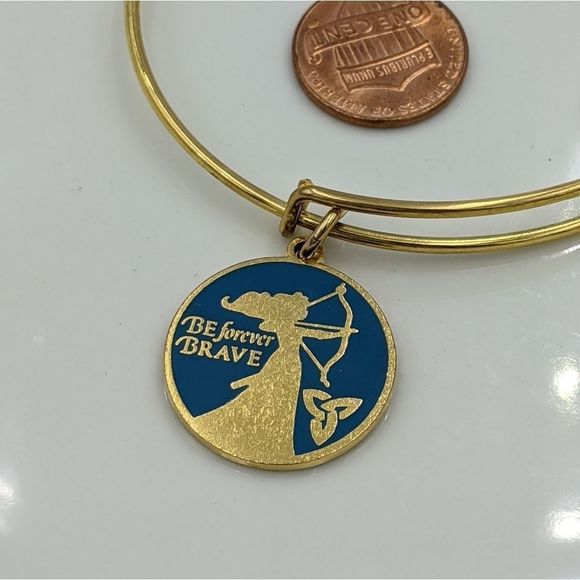Alex and Ani Gold Disney Merida Be Brave Bracelet - Picture 3 of 6